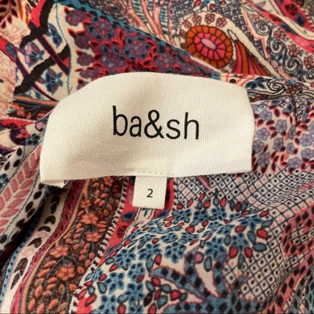 Ba&sh Parisian Bohemian Multi-coloured Open Back Maxi Dress, Size 6 - Picture 16 of 16